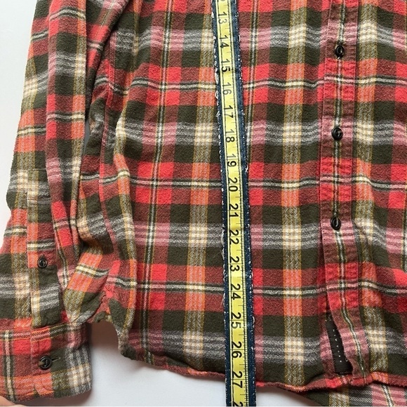 JACHS New York Men’s Classic Fit Plaid Flannel Shirt Red Green Medium - Picture 11 of 13